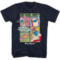 Navy Ren and Stimpy t-shirt featuring a Ren and Stimpy comic design
