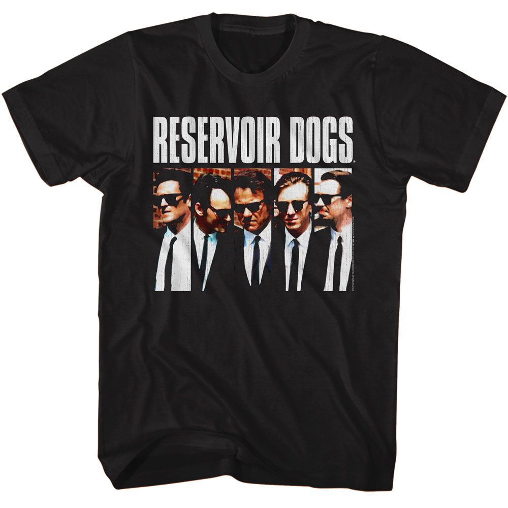 Black Reservoir Dogs t-shirt featuring a Reservoir Dogs character rectangles design