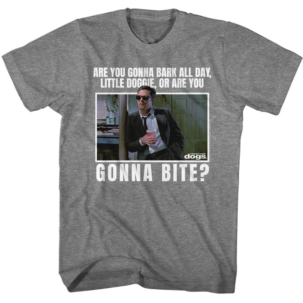 Graphite Heather Reservoir Dogs t-shirt featuring a Reservoir Dogs Little Doggie design