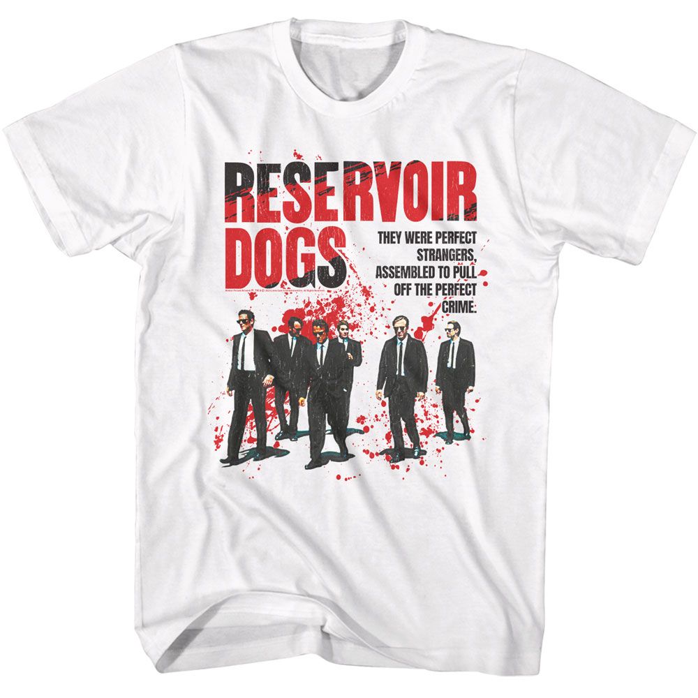 White Reservoir Dogs t-shirt featuring a Reservoir Dogs movie poster design