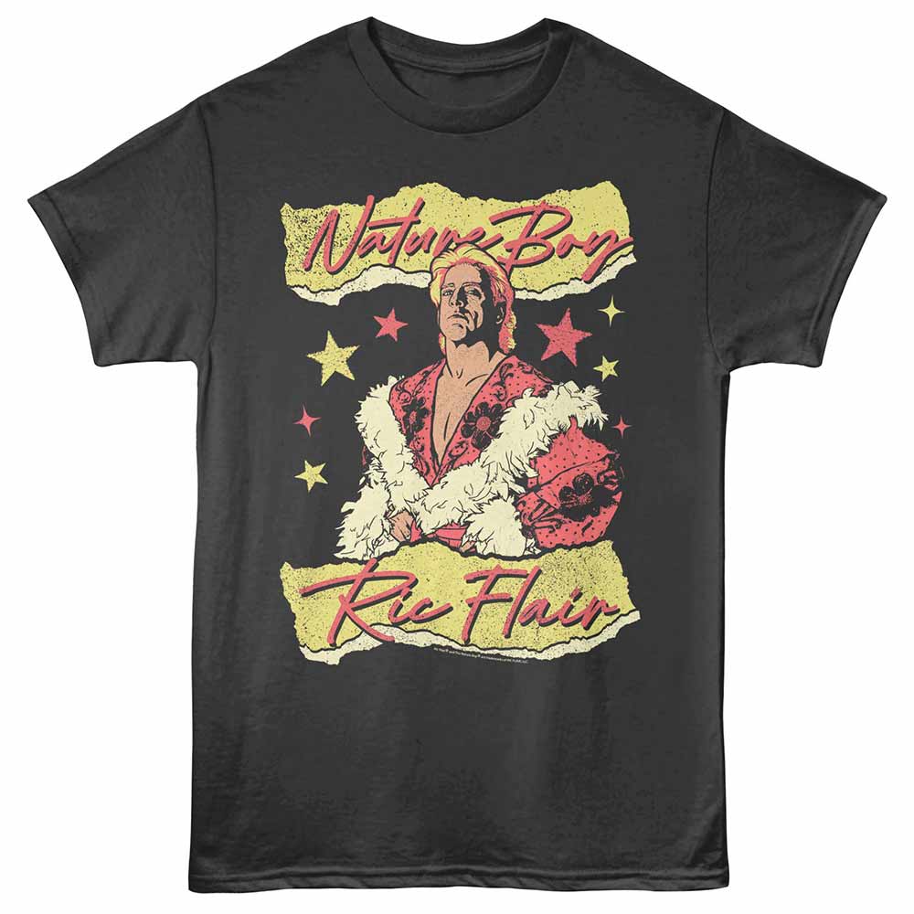 Smoke gray Ric Flair t-shirt featuring a Nature Stars design