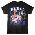Black Ric Flair t-shirt featuring a Lightning Collage design