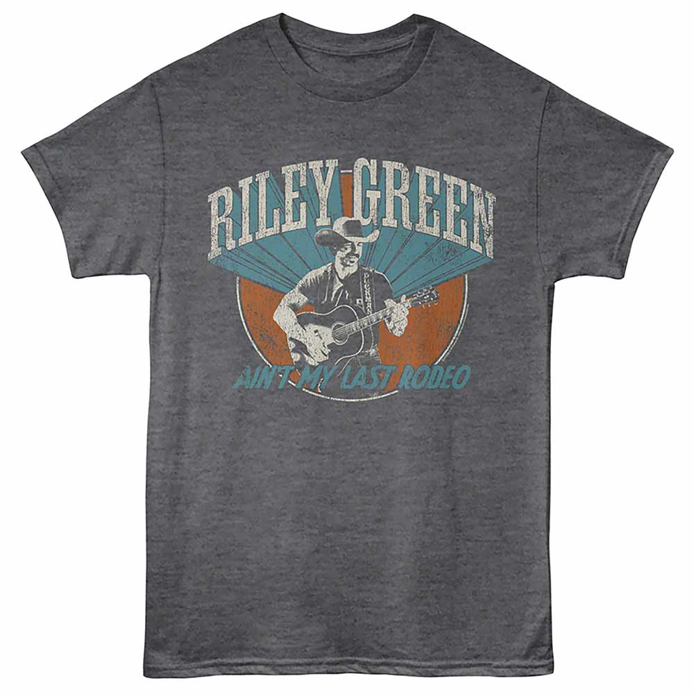 Last Rodeo Riley Green t-shirt in black heather