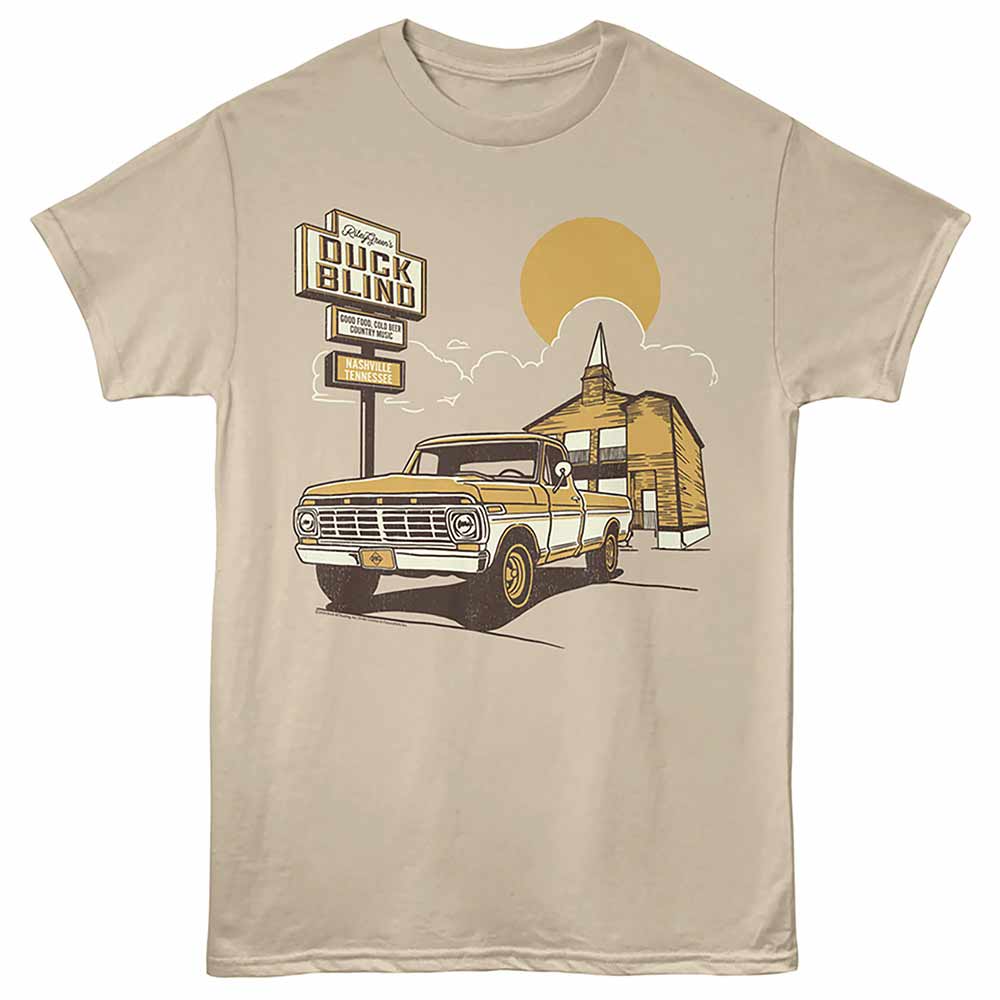 Duck Blind Truck Riley Green t-shirt in sand