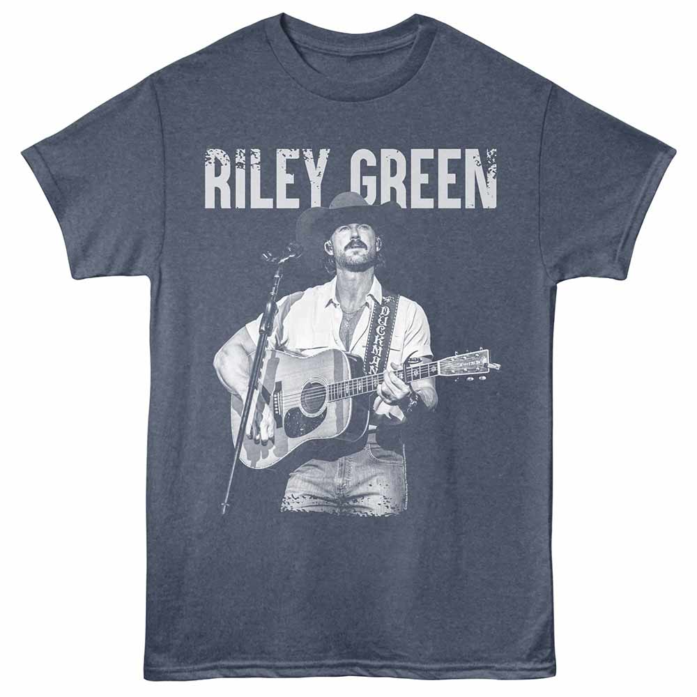Grunge Riley Green t-shirt in navy heather