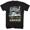 Black The Real Ghostbusters t-shirt featuring an Ecto-1 design