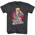 Black Heather The Real Ghostbusters t-shirt featuring an Egon design