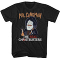 Black The Real Ghostbusters t-shirt featuring a The Real Ghostbusters Mr. Sandman design