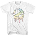 White The Real Ghostbusters t-shirt featuring a The Real Ghostbusters Pastel Slime design