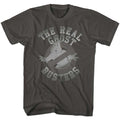 Smoke Gray The Real Ghostbusters t-shirt featuring a tonal Ghost symbol design