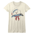 The Real Ghostbusters Ladies T-Shirt - Stay Puft Head