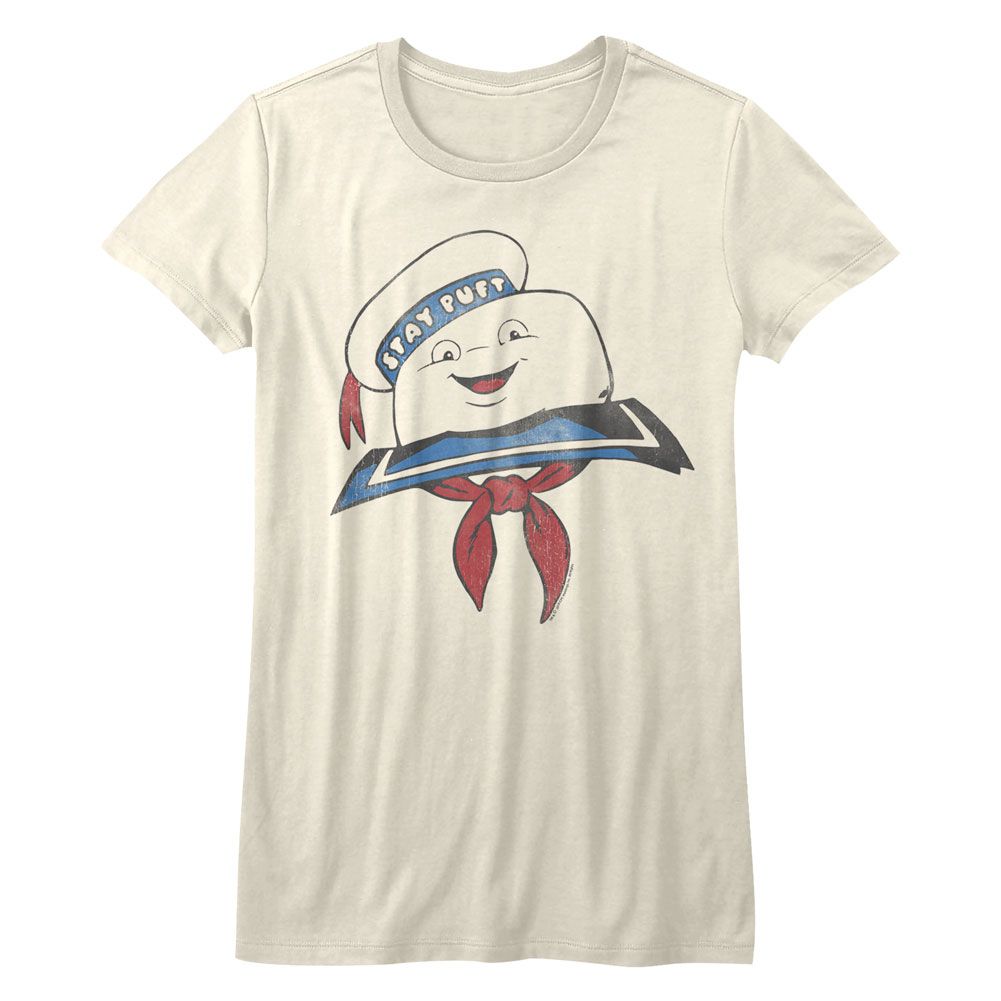 The Real Ghostbusters Ladies T-Shirt - Stay Puft Head