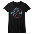 The Real Ghostbusters Ladies T-Shirt - Neon Ghost