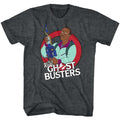 Black Heather The Real Ghostbusters t-shirt featuring a Winston design