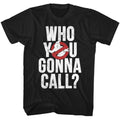 Black The Real Ghostbusters t-shirt featuring a The Real Ghostbusters Gonna Call design