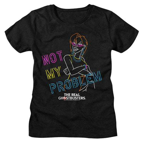 The Real Ghostbusters Ladies T-Shirt - Rgb Not My Problem