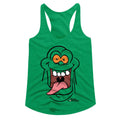 The Real Ghostbusters Ladies Racerback - Rgb Slimer Face