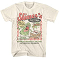 Natural The Real Ghostbusters t-shirt featuring a Slimer's Pizzeria design
