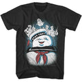 Smoke Gray The Real Ghostbusters t-shirt featuring a The Real Ghostbusters Rgb Stay Puft and Ghostbusters design