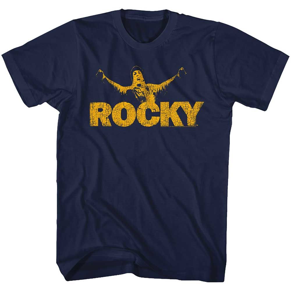 Navy Rocky t-shirt featuring a Rocky Training design