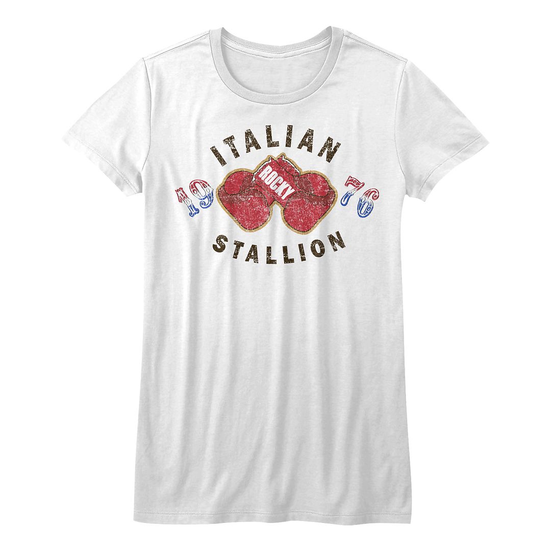 Rocky Ladies T-Shirt - Gloves 1976