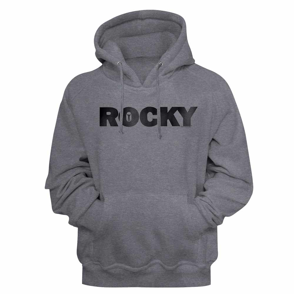 Gunmetal heather Rocky pullover hoodie featuring a Classic Logo design