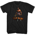 Black Rocky t-shirt featuring a Rocky Spotlight Rocky design