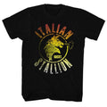 Black Rocky t-shirt featuring a Rocky Stallion Fade design