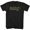 Black Rocky t-shirt featuring a Rocky Thought design