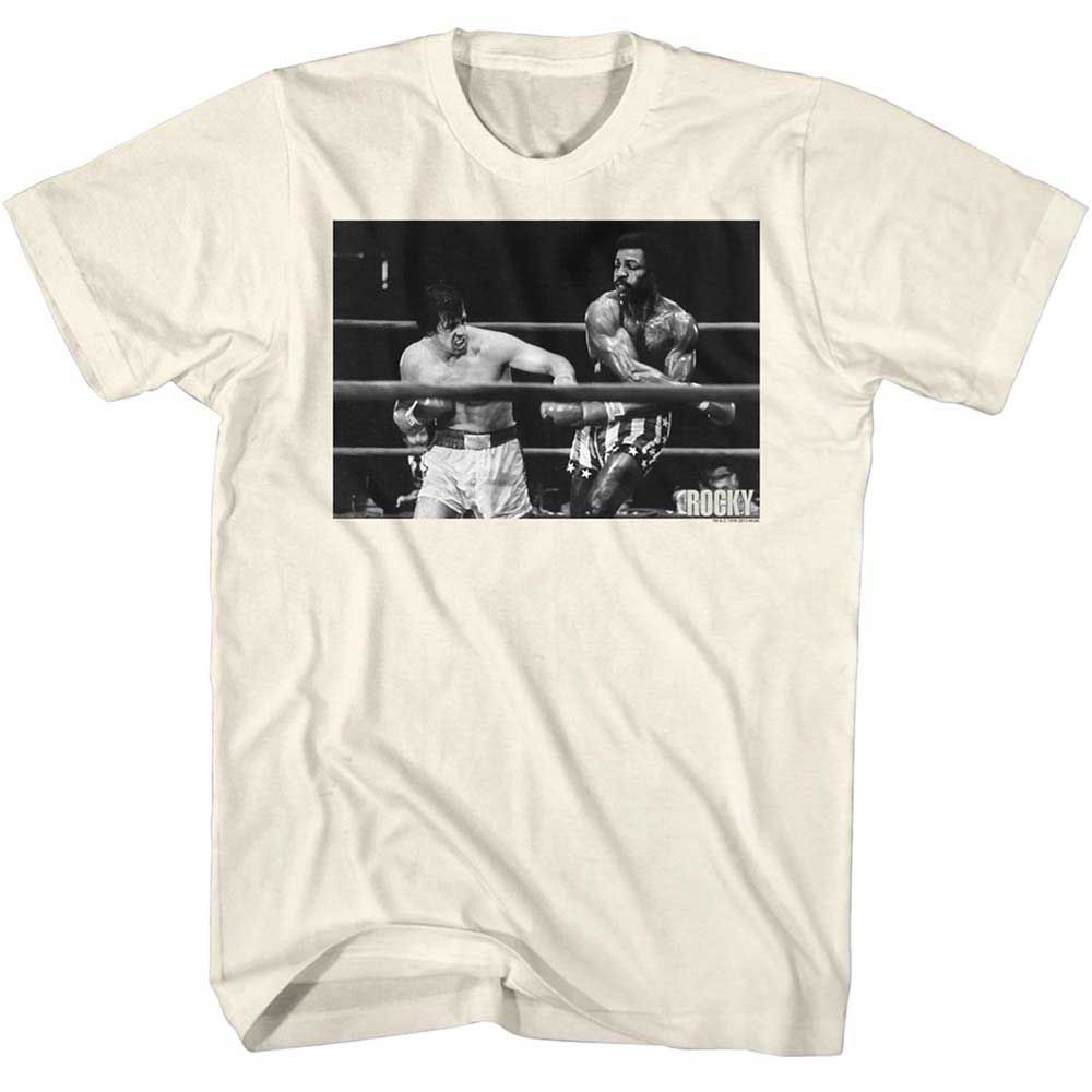 Natural Rocky t-shirt featuring a Rocky Waaapoww design
