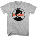 Gray Heather Rocky t-shirt featuring a Rocky Stamped design