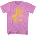 Neon Purple Heather Rocky t-shirt featuring a Rocky Break You design