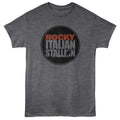 Heather Charcoal Rocky t-shirt featuring a Rocky Rocky Seal design
