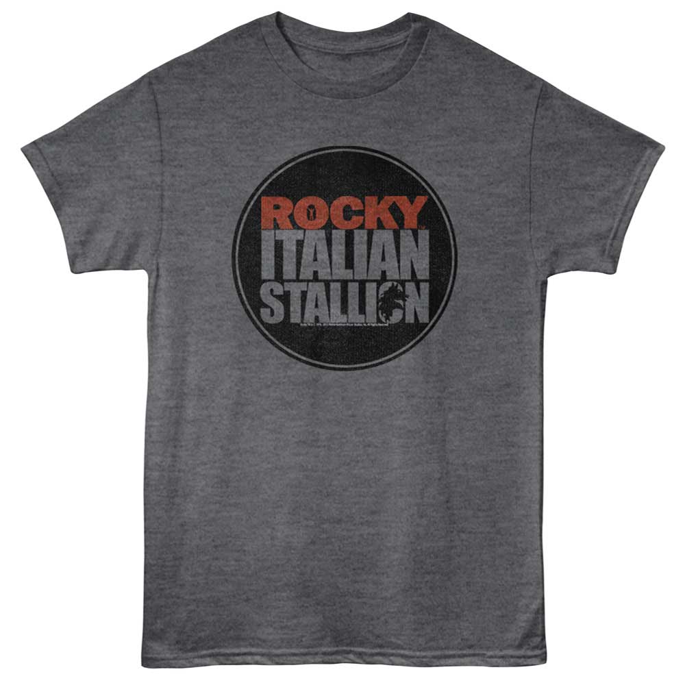 Heather Charcoal Rocky t-shirt featuring a Rocky Rocky Seal design