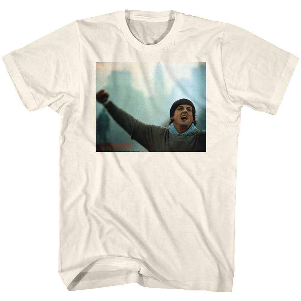 Natural Rocky t-shirt featuring a Rocky Rky for the Indie Kids design