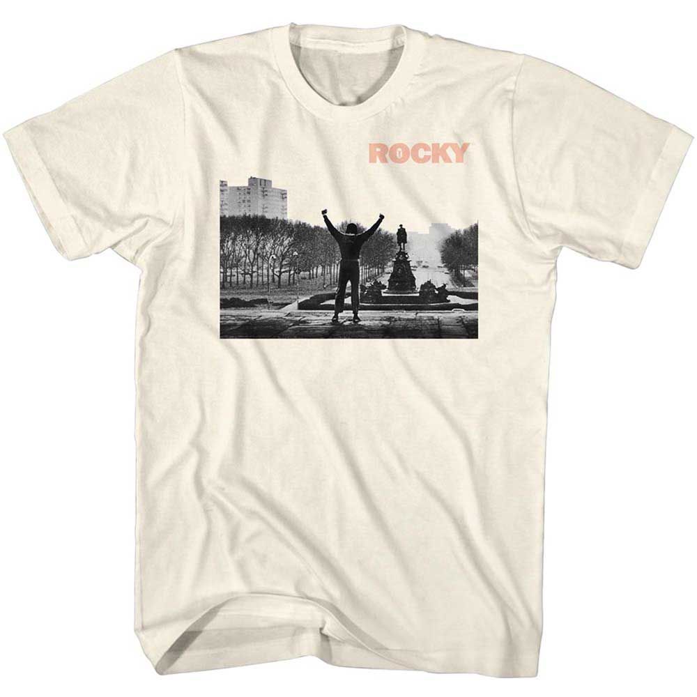 Natural Rocky t-shirt featuring a Rocky Rky for the Trendy Kids design