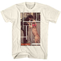 Natural Rocky t-shirt featuring a Rocky Rocky and Doggy design