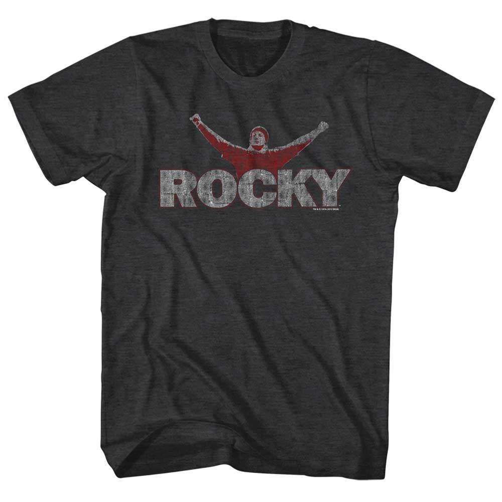 Black Heather Rocky t-shirt featuring a Rocky Its Rocky design