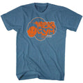 Indigo Heather Rocky t-shirt featuring a Rocky Street Fighter 2 design