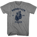 Graphite Heather Rocky t-shirt featuring a Rocky Hang Low design