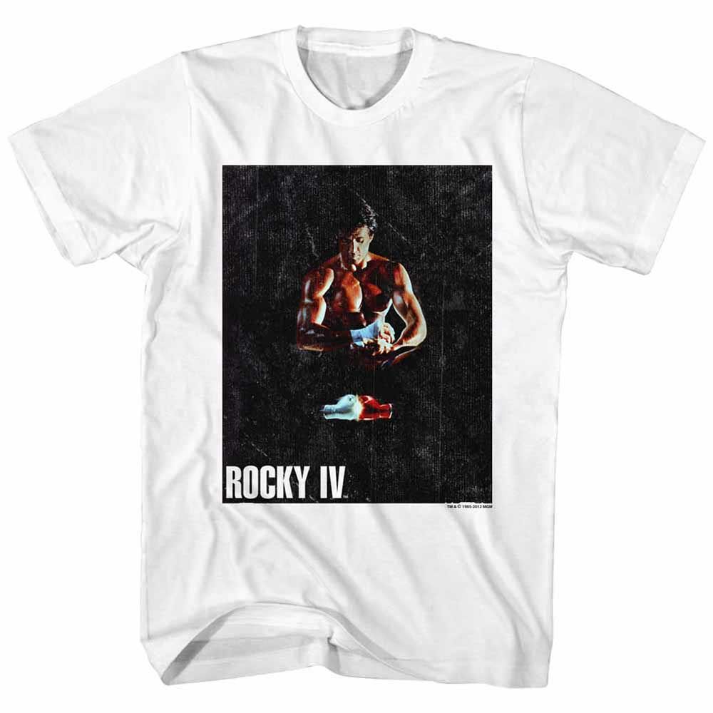 White Rocky t-shirt featuring a Rocky Binded Wht design