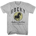 Gray Heather Rocky t-shirt featuring a Rocky Established 1967 design