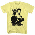 Yellow Heather Rocky t-shirt featuring a Rocky 3 Stallions design