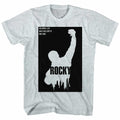 Gray Heather Rocky t-shirt featuring a Rocky Blocked Out design