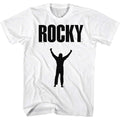 White Rocky t-shirt featuring a Rocky Dreams design