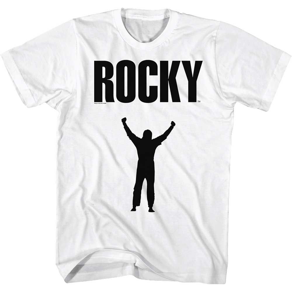 White Rocky t-shirt featuring a Rocky Dreams design