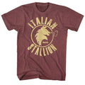 Vintage Maroon Heather Rocky t-shirt featuring a Rocky Stallion design