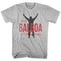 Gray Heather Rocky t-shirt featuring a Rocky Balboa design