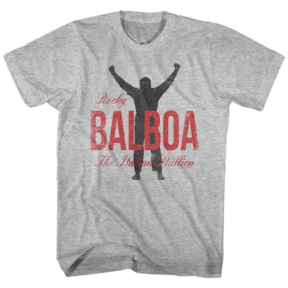 Gray Heather Rocky t-shirt featuring a Rocky Balboa design