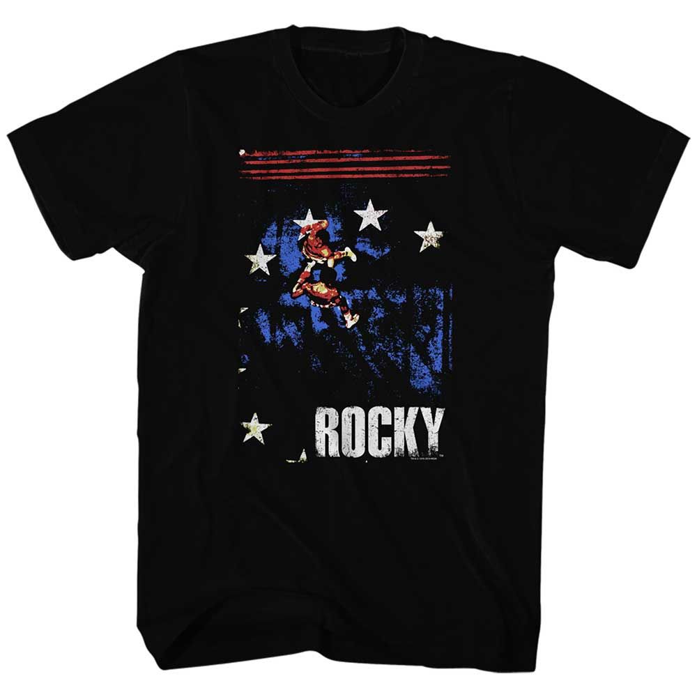 Black Rocky t-shirt featuring a Rocky Cool Shirt design